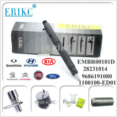 EMBR00101D For Delp diesel common rail injector 28236381 R00101D 9686191080 for FIAT FORD SSANGYONG KIA HYUNDAI PEUGEOL