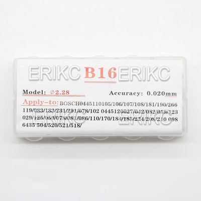 ERIKC Diesel Gasket B16 Fuel Injector Shim Kit 50 Pieces Calibration Shims Washer Size 1.08mm-1.17mm