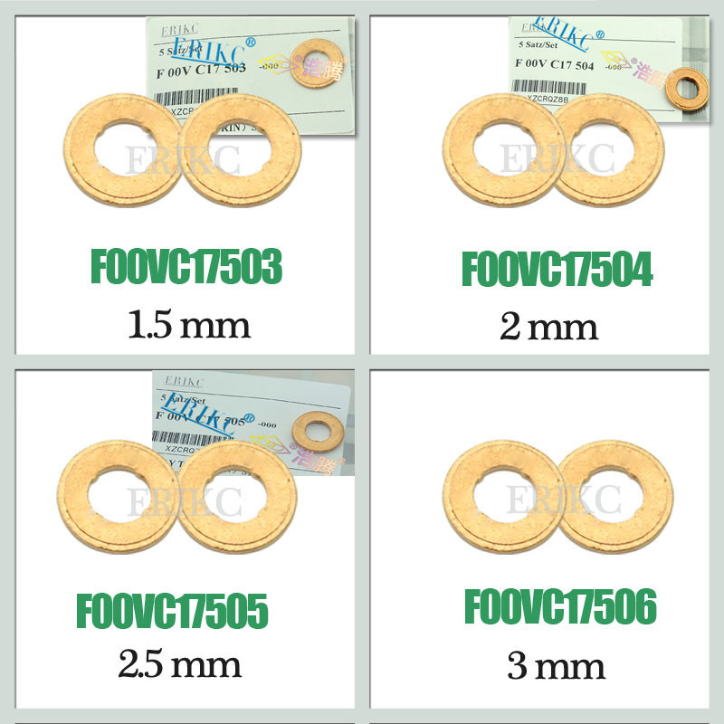 ERIKC common rail fuel copper gasket F 00V C17 505, For BOS 7.1*15*2.5mm base diesel generator nozzle copper washer