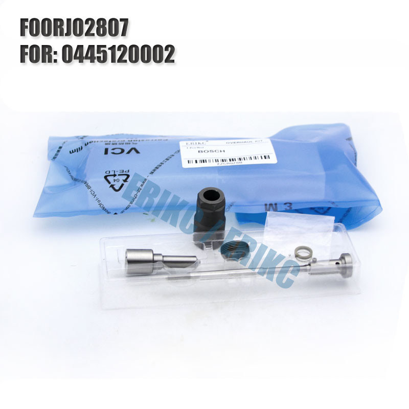 ERIKC For BOS injector repair kit FOORJ02807 auto engine fuel system nozzle F OOR J02 807 valve and nozzle FOR 0445120002