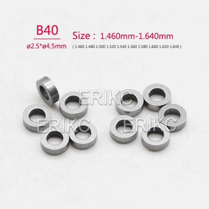 ERIKC Diesel Injector Shim B40 Common Rail Adjust Gasket Kit Spring Washer Shims Size: 1.46-1.64mm For BOS