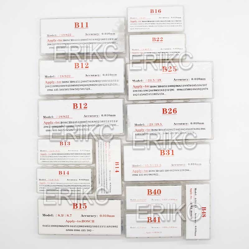 ERIKC 600 Pieces Common Rail Injector Ring Fuel Injector Base Shim B11 B12 B13 B14 B16 B25 B31 Standard Washer for Bosch